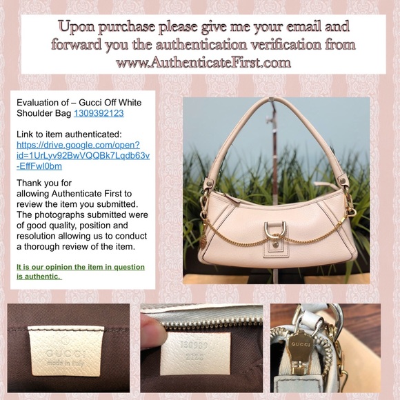Authenticated Gucci Cream Shoulder Bag 1309892123 - Picture 2 of 8